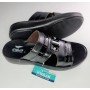 Chaussures sandales INDUS, IN-002, pour hommes, claquettes décontractées, marron/ noir