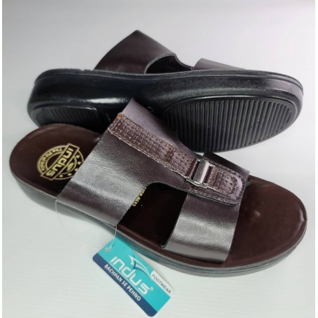 Chaussures sandales INDUS, IN-002, pour hommes, claquettes décontractées, marron/ noir