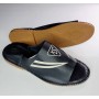 Chaussures babouches Marocaines, KS-001, en cuir, artisanal pour hommes, claquettes décontractées, Blanc/