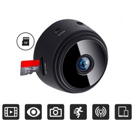 Mini caméra IP espion Wifi, sans fil de surveillance discrète, 1080p, Vision nocturne, magnétique, polyvalent