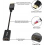 Adaptateur DisplayPort vers HDMI, affichage unidirectionnel compatible avec ordinateur, bureau, PC, moniteur, projecteur…