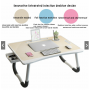 Table de lit, lecture, bureau, ordinateur, petit déjeuner minimaliste portable, avec tiroir en fibre de bois - Vert
