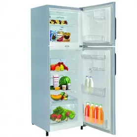 Réfrigérateur Nikai NRF280FN4SS, 280 Litres, double porte, silencieux, économie d'énergie, Thermostat réglable - Argent
