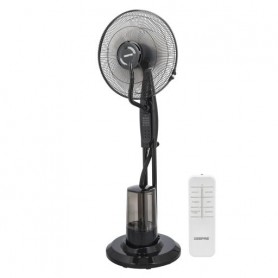 Ventilateur d'humidificateur électrique GEEPAS, 16 pouces, 3 vitesses avec télécommande, brume froide, pulvérisation silencieuse