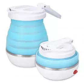 Bouilloire de voyage Navaris BPA, 750W, 0,6 litres, électrique, pliable, en inox, protection contre ébullition à vide