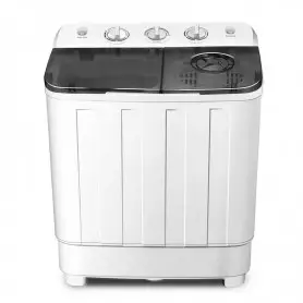 Machine à laver SABU’S SA8LS, 8 Kg, 380W, semi-automatique, double cuve avec essorage