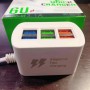 Chargeur rapide originale intelligent, AC 220V entrée, 5V sortie, 6 ports USB auto-id 3.1A
