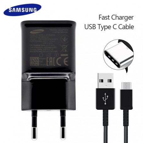Chargeur Samsung S10/S10+, 15W, charge rapide, compatible pour