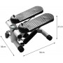 Mini Stepper TureFans avec Écran LCD, Résistance Hydraulique, Charge 100 kg, Sans Cordes