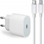 Chargeur Rapide Apple, USB C pour iPhone, avec Câble 1m, compatible avec Phone 13,12,11, Pro Max, Mini, X, 8, 7, i-Pad
