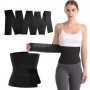 Ceinture gaine abdominale, 4m, 6 pouces, taille libre, ajustable, doublure en nylon