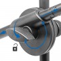 Support Trépied Pliable pour Microphone, Réglable Robuste avec 2 Clips de Fixation- Noir