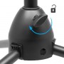 Support Trépied Pliable pour Microphone, Réglable Robuste avec 2 Clips de Fixation- Noir