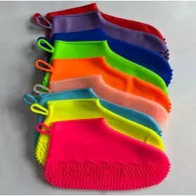 Couvres chaussures en silicone unisexe pour enfants et adulte, protège contre l’eau et la bout