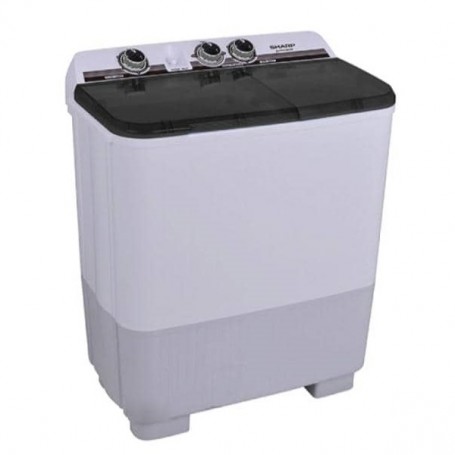 Machine à laver semi-automatique Sharp ES-T75X-WN, 7kg, Pulsateur antibactérien, entraînement à impulsions élevées