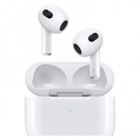 Écouteurs sans fil Apple AirPods, 3e génération, avec étui de chargement MagSafe. Audio spatial, résistant à la sueur et à l'eau