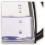 Bouilloire en verre Nikai, 1,2 litres, 1850-2200W, ouverture automatique, protection contre l'ébullition à sec