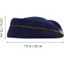 Chapeau style hôtesse de l'air en laine, élégant pour femme, Design ergonomique, taille appropriée