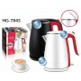 Bouilloire électrique Sayona en acier inoxydable, 1,7L, 2000W, à double couche anti-ébullition sèche