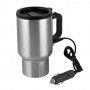 Tasse électrique de chauffage voiture pour le voyage, thé café,12V 450Ml en acier inoxydable