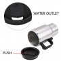 Tasse électrique de chauffage voiture pour le voyage, thé café,12V 450Ml en acier inoxydable