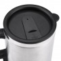 Tasse électrique de chauffage voiture pour le voyage, thé café,12V 450Ml en acier inoxydable