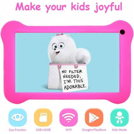 Tablette Lenosed Kids Tab4, 7 pouces, Android 8.1.0, 16 Go de