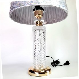 Lampe Veilleusede Table en PVC et métal, pied en céramique pour chambre à coucher, chevet, bureau, salon
