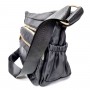 Sac Bandoulière pour Femme léger, multipoches style sportif bandoulière, coutures matelassées fermeture à glissière