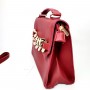 Sac bandoulière Wendy Paris à Motif unique pour femme avec Chaîne Fermeture à pression magnétique – Rouge
