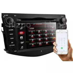 Lecteur DVD auto Android pour Toyota RAV4 2012, Bluetooth, SUV stéréo, Camera GPS, FM USB, SD, entrée AUX, télécommande.