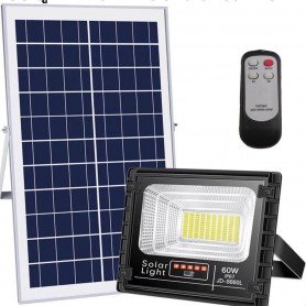 Lampadaire d’éclairage solaire, JD-8860L, 60W, 22W, 6V, 19500mAh, 10-15Heures d’autonomie