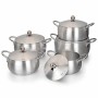 Ensemble pots casseroles de cuisson 10 pièces, en aluminium épais, facile à nettoyer