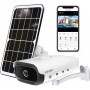 Caméra de surveillance IP solaire, W-C5-4G, 4G, 2 MP, 10200 mAh, détection de mouvement avec vision nocturne