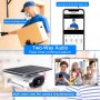 Caméra de surveillance IP solaire, W-C5-4G, 4G, 2 MP, 10200 mAh, détection de mouvement avec vision nocturne