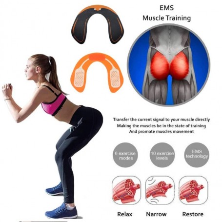 Smart Fitness Series 5 en 1, stimulateur musculaire unisexe, pour levage des  fesses, tonifiant les hanches