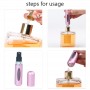 Mini flacon de parfum rechargeable portable8ml, en spray, vaporisateur de voyage