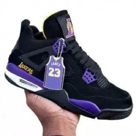 Air Jordan 4 customisées Lakers Showtime
