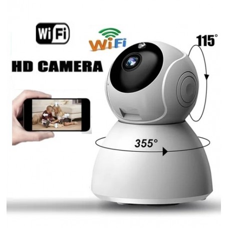 Caméra 64gb, Wifi 1080p Détecteur de fumée Caméra Sécurité domestique sans  fil avec vision nocturne