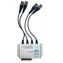 Balun émetteur-récepteur vidéo CCTV HD à 4 canaux avec extensions de 7,5",BNC mâle + vis solide 2 broches + RJ45