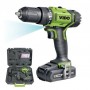 Perceuse-visseuse sans fil VIDO WD040230180, 21V, rechargeable, portable pour bois, Aluminium, Acier et ciment