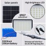 Projecteur, lampadaire Solaire Euronet, EURO-FLS-800W, IP64, rechargeable à LED pour éclairage extérieur
