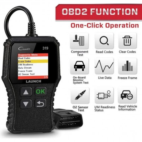 Rallonge OBD Slim - Modèle 1 mètre - Diagnostic Auto - Compatible