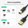 Câble d'imprimante USB 2.0 - Cordon A-Mâle à B-Mâle - 6 pieds (1,8 mètre)