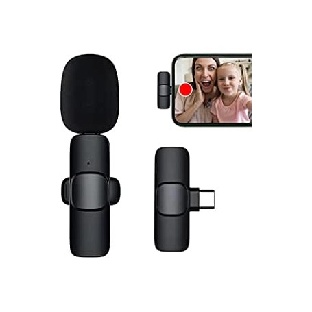 Rode-Microphone cravate sans fil pour téléphones portables, micro-cravate,  réduction du bruit, téléchargements en direct, appareils photo statiques et