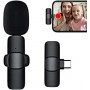 Microphone Lavalier sans fil, compatible iPhone et Android, pour une diffusion en direct sur YouTube, Facebook et TikTok