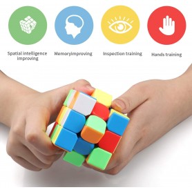 Rufisque Cube de vitesse professionnel 3x3x3 jouets magique pour enfants adultes