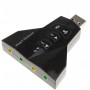 Micro-casque 7.1 Ch, convertisseur 3D, Double carte son virtuel USB 2.0, adaptateur Audio Double, 10 pièces