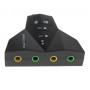 Micro-casque 7.1 Ch, convertisseur 3D, Double carte son virtuel USB 2.0, adaptateur Audio Double, 10 pièces