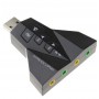 Micro-casque 7.1 Ch, convertisseur 3D, Double carte son virtuel USB 2.0, adaptateur Audio Double, 10 pièces